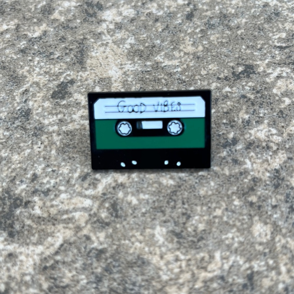 80s cassette tape Brooch lapel pin‎ backpack pin